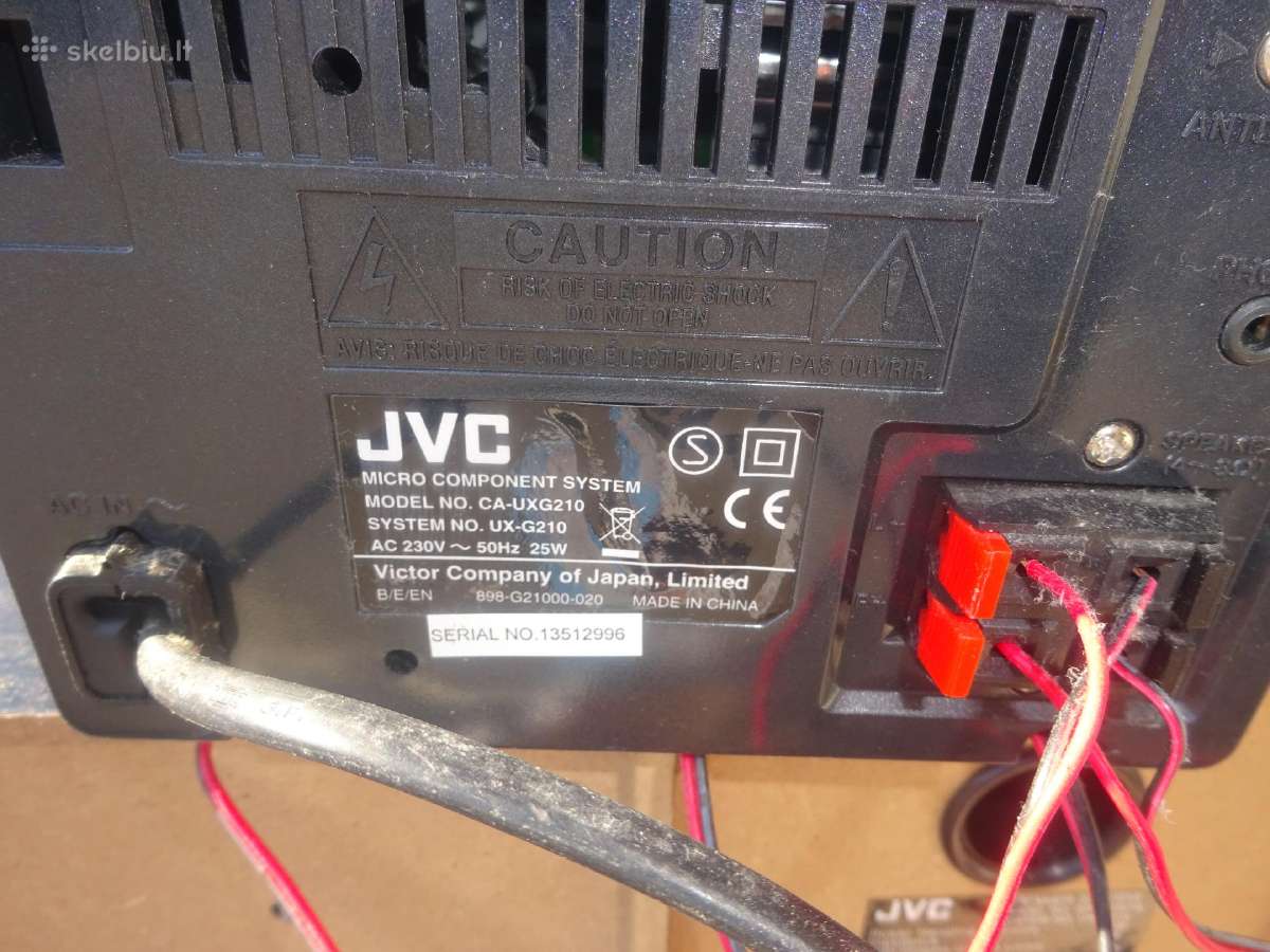 JVC muzikinis centras su CD ir Usb. - nuotraukos Nr. 9