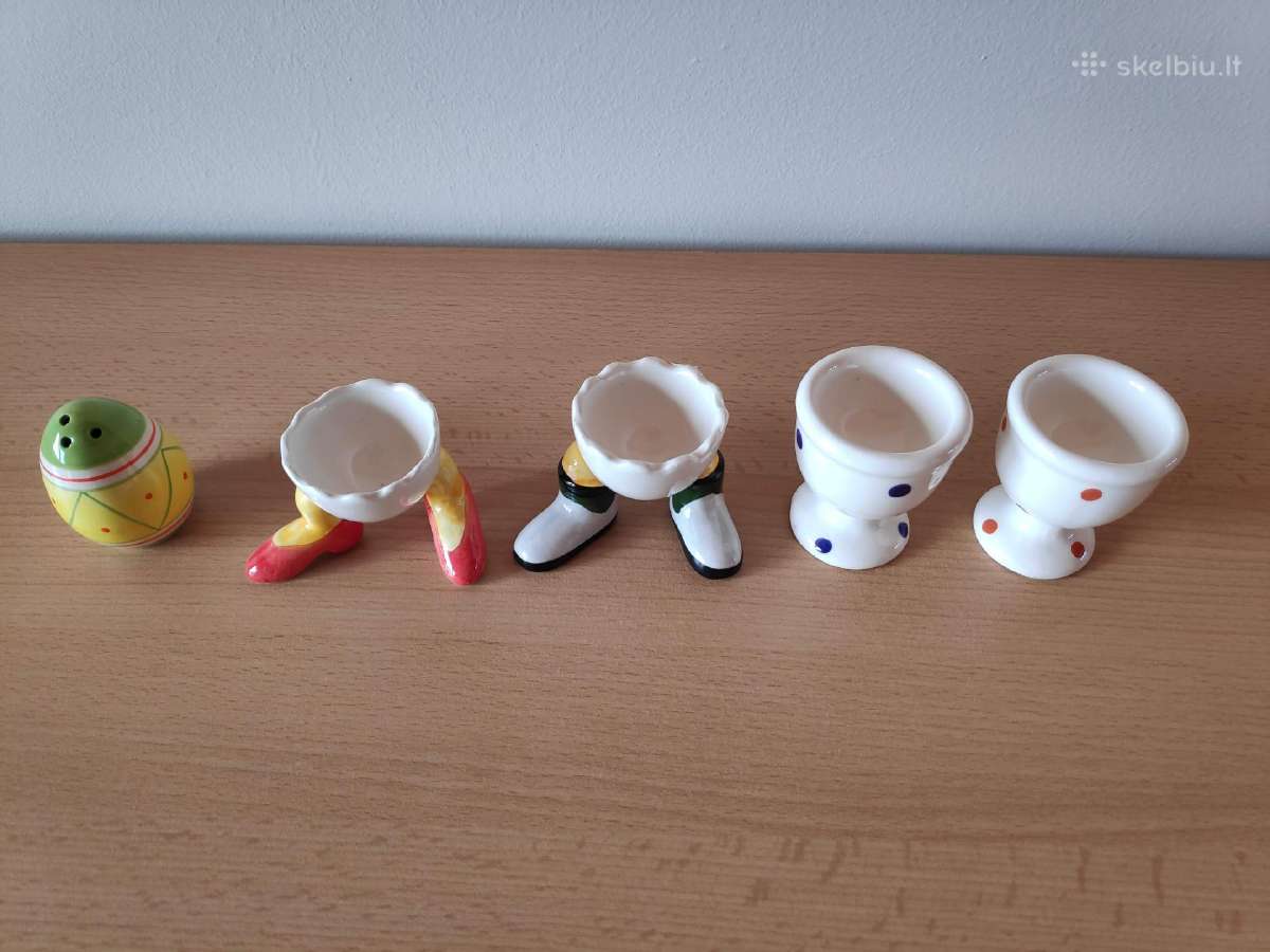 Kiaušinių laikikliai ir druskinė Margutis - nuotraukos Nr. 2