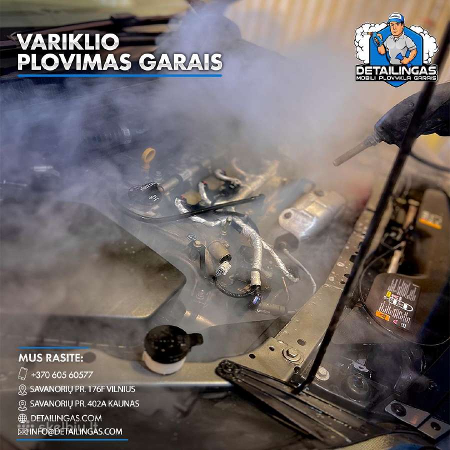 Variklio ir dugno plovimas / žibintų poliravimas - nuotraukos Nr. 3