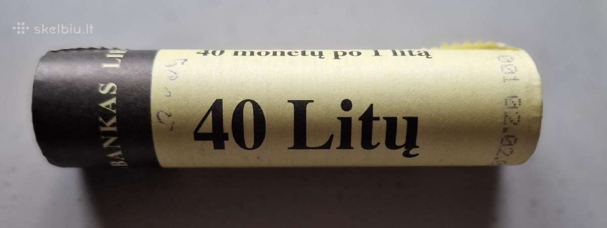 Parduodami įvairūs litų ir centų bankiniai ritinėl - nuotraukos Nr. 2