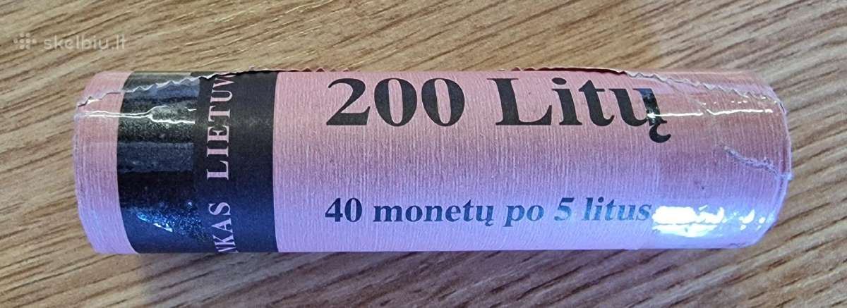 Parduodami įvairūs litų ir centų bankiniai ritinėl - nuotraukos Nr. 4