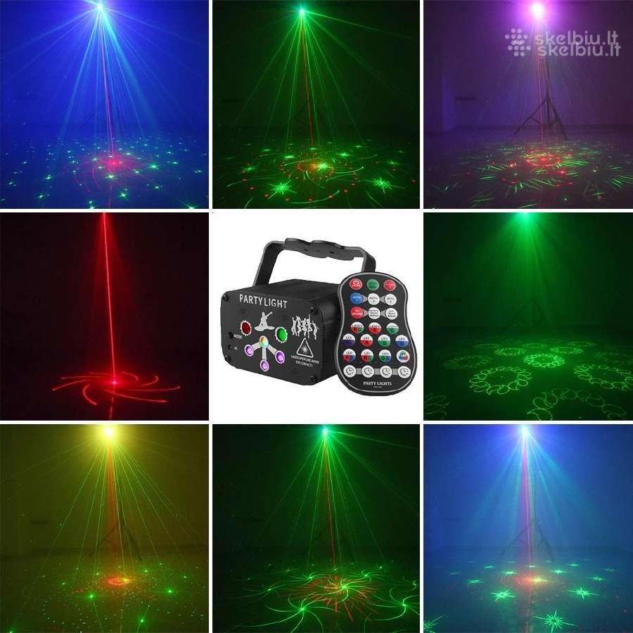 Įvairūs! Spalvotas lazerinis projektorius LED disc - nuotraukos Nr. 7
