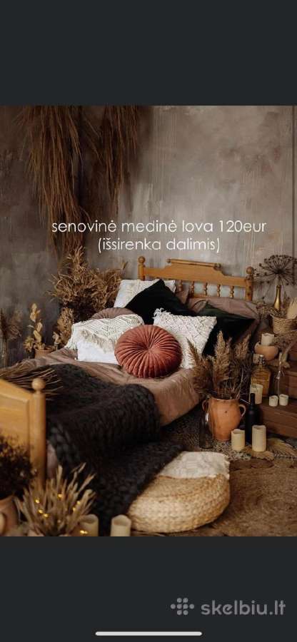Senovinė lova 2mx1m