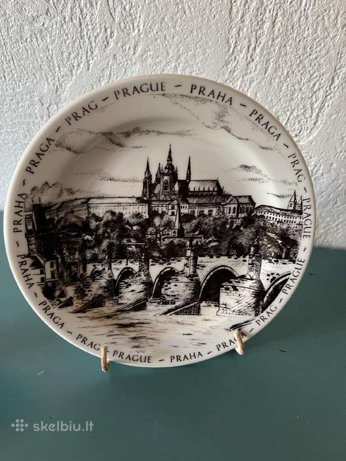 Suvenyrinė lėkštė Praha
