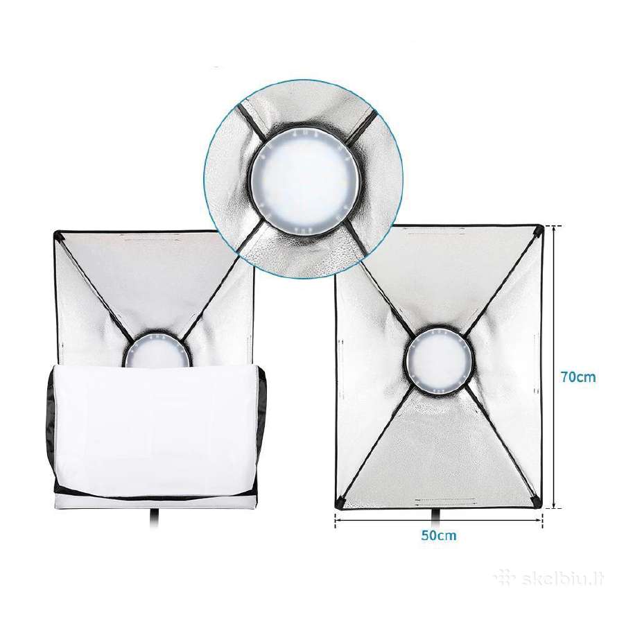 LED reguliuojami softbox (rinkinys) - nuotraukos Nr. 2