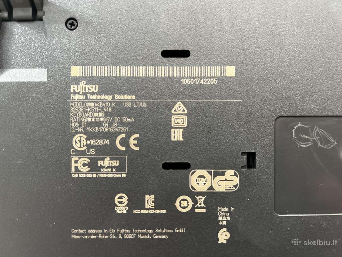 Fujitsu klaviatūra mažai naudota - nuotraukos Nr. 3