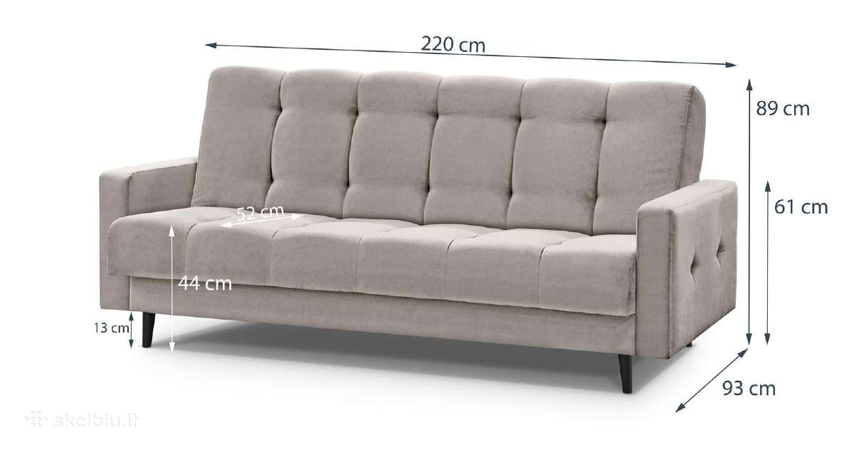 Minkšta sofa-lova „salsa“ su dėže patalynei - nuotraukos Nr. 10