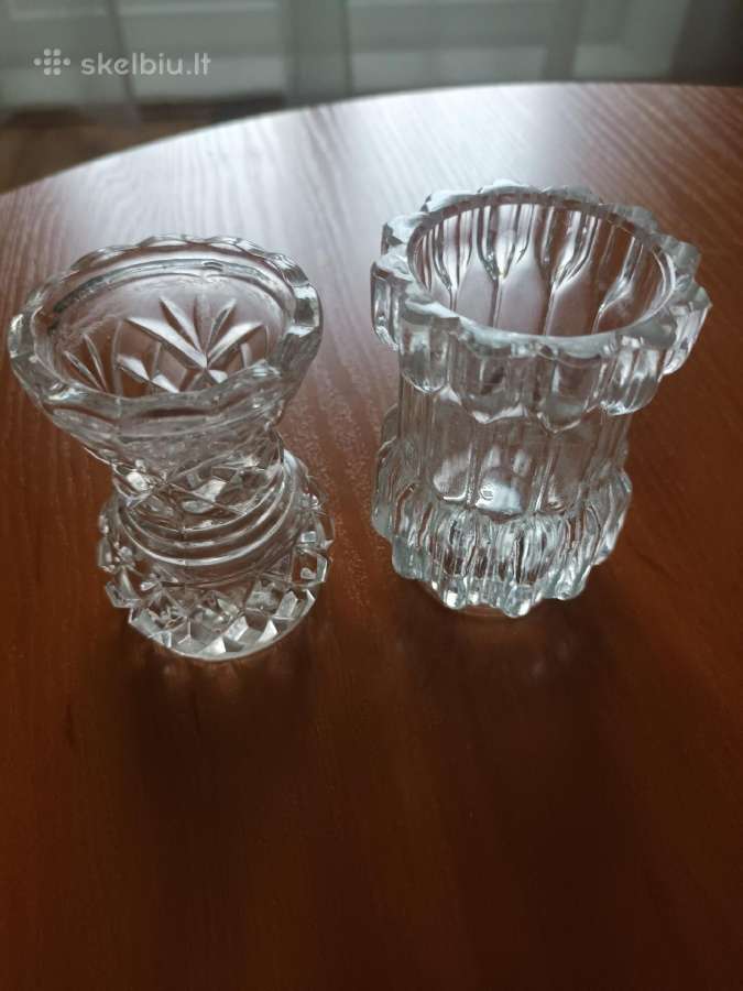 Krištolinės vazelės