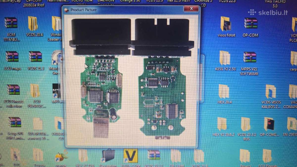 Vcds 24.07-25.03 hex V2 diagnostine iranga - nuotraukos Nr. 8