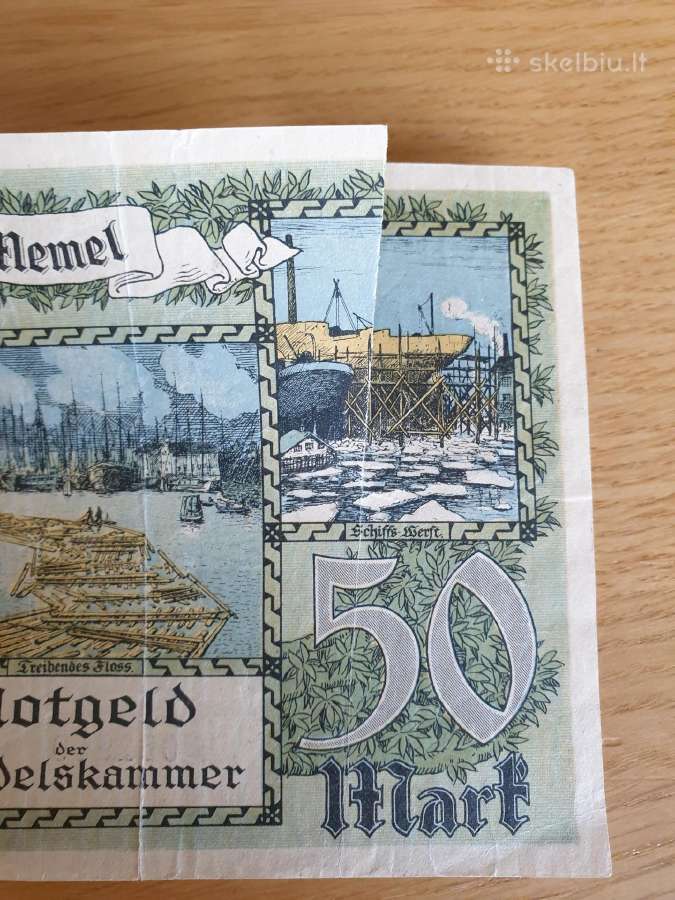 1922 metų 50 Memel markių - nuotraukos Nr. 3