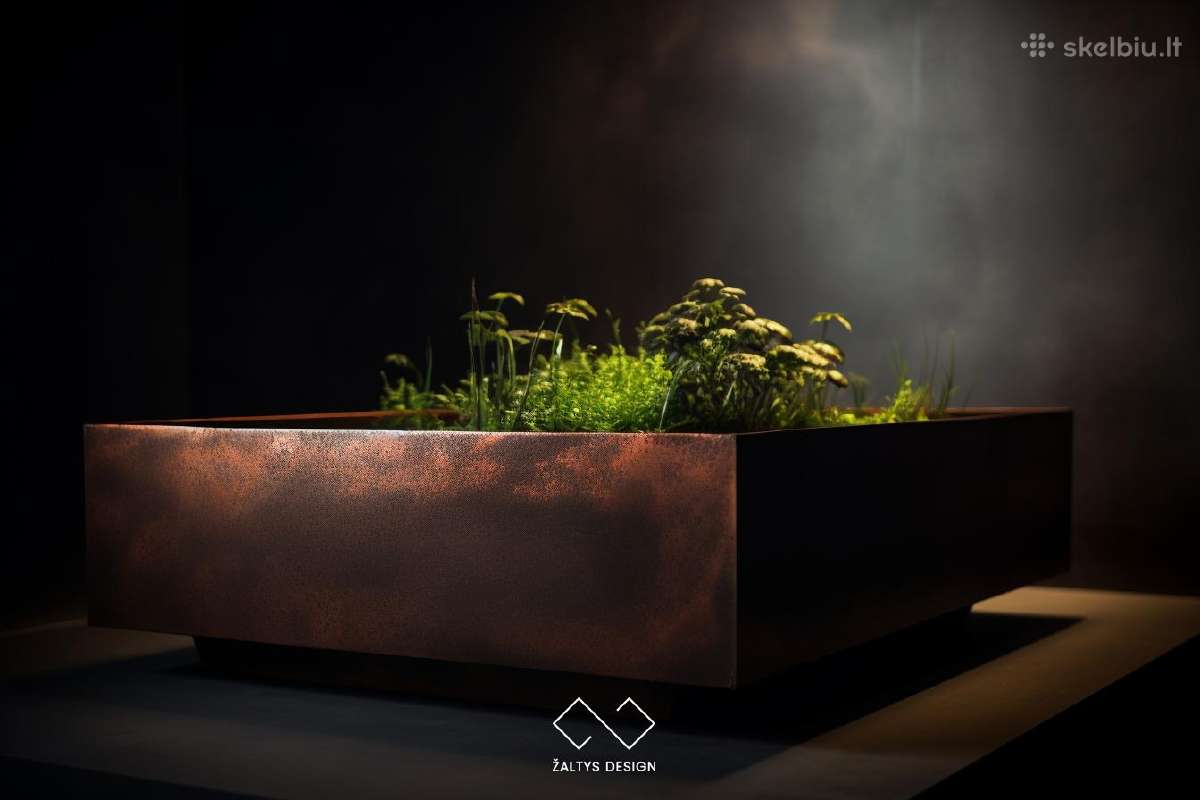 Išskirtiniai corten metalo vazonai - nuotraukos Nr. 3