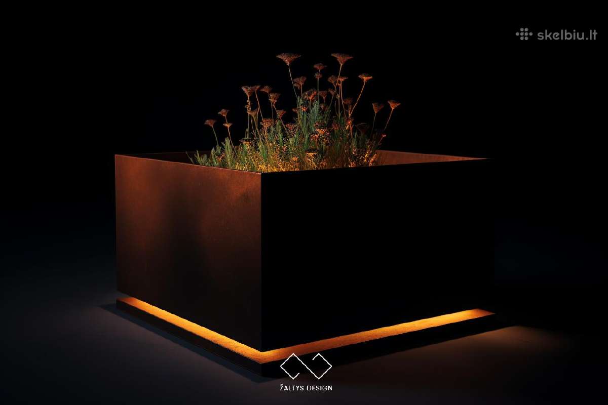 Išskirtiniai corten metalo vazonai - nuotraukos Nr. 10