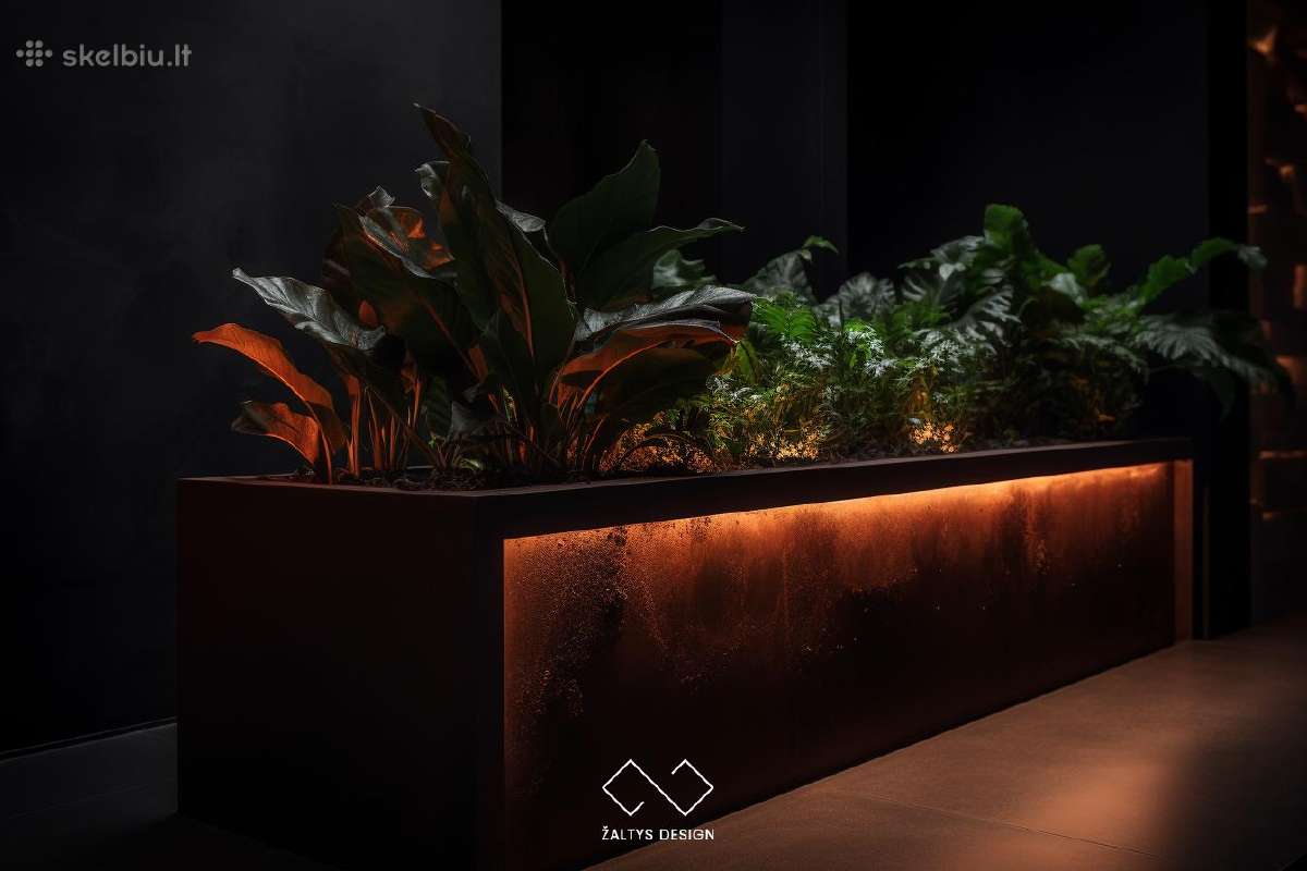 Išskirtiniai corten metalo vazonai - nuotraukos Nr. 12