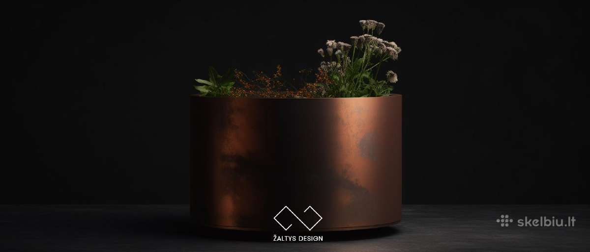 Išskirtiniai corten metalo vazonai - nuotraukos Nr. 16