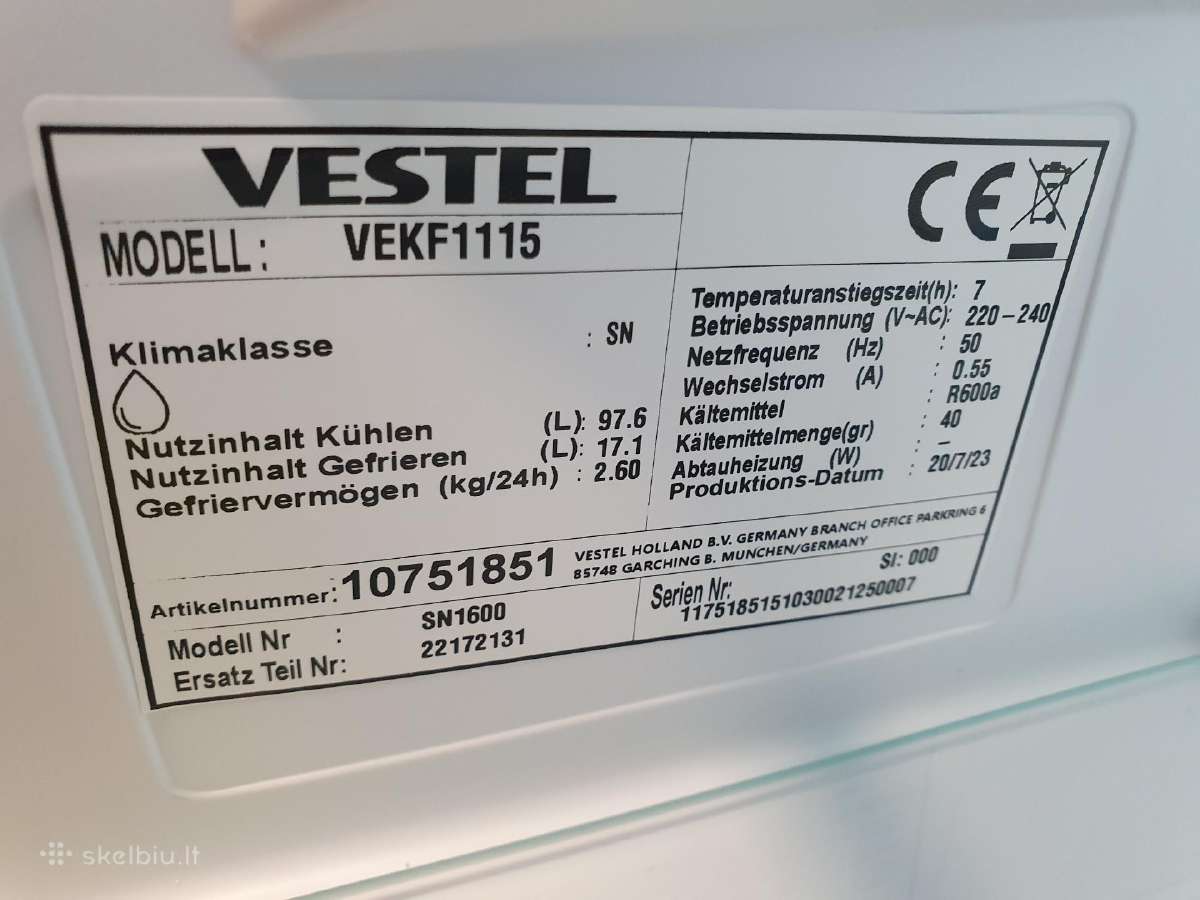 Po stalviršiu montuojami Vestel su kamera 82cm F - nuotraukos Nr. 13