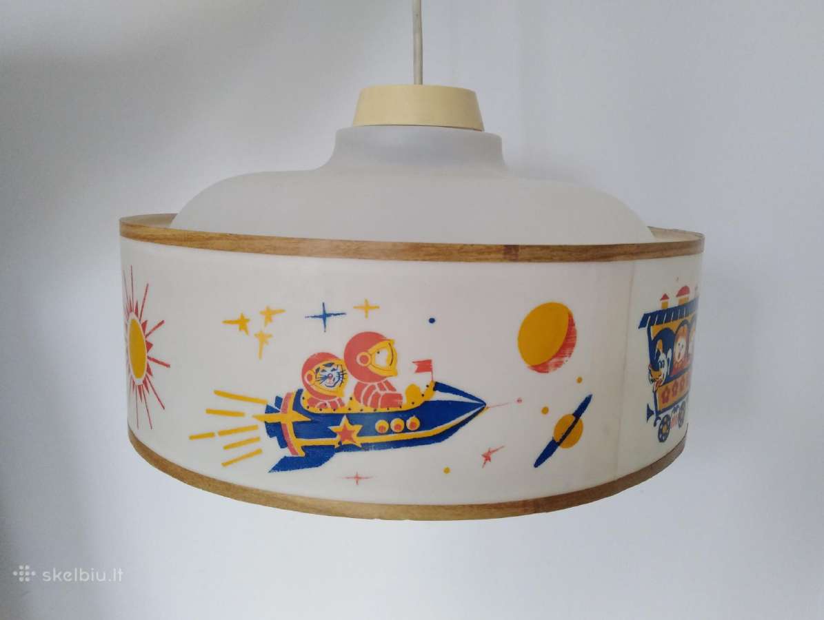 Sovietmecio vaikiska lubine lempa sviestuvas 1982