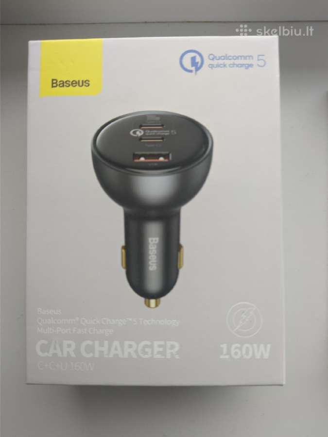 Automobilinis įkroviklis Baseus 160w