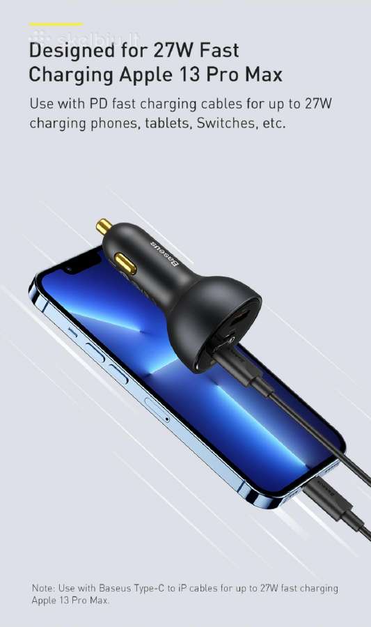 Automobilinis įkroviklis Baseus 160w - nuotraukos Nr. 13