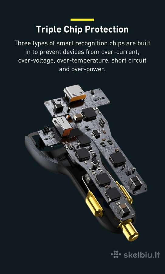 Automobilinis įkroviklis Baseus 160w - nuotraukos Nr. 16