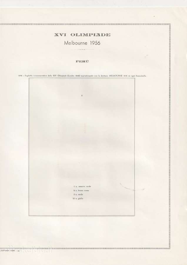 1956 Melbourno olimpiados pašto ženklai - nuotraukos Nr. 9