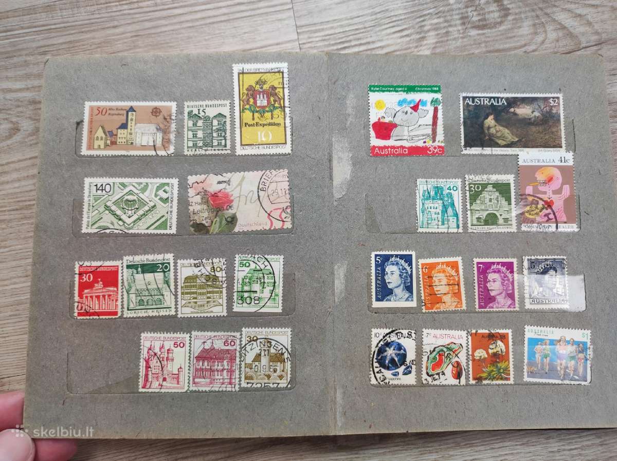 Albumas su 150 įvairių pašto ženklų - nuotraukos Nr. 4