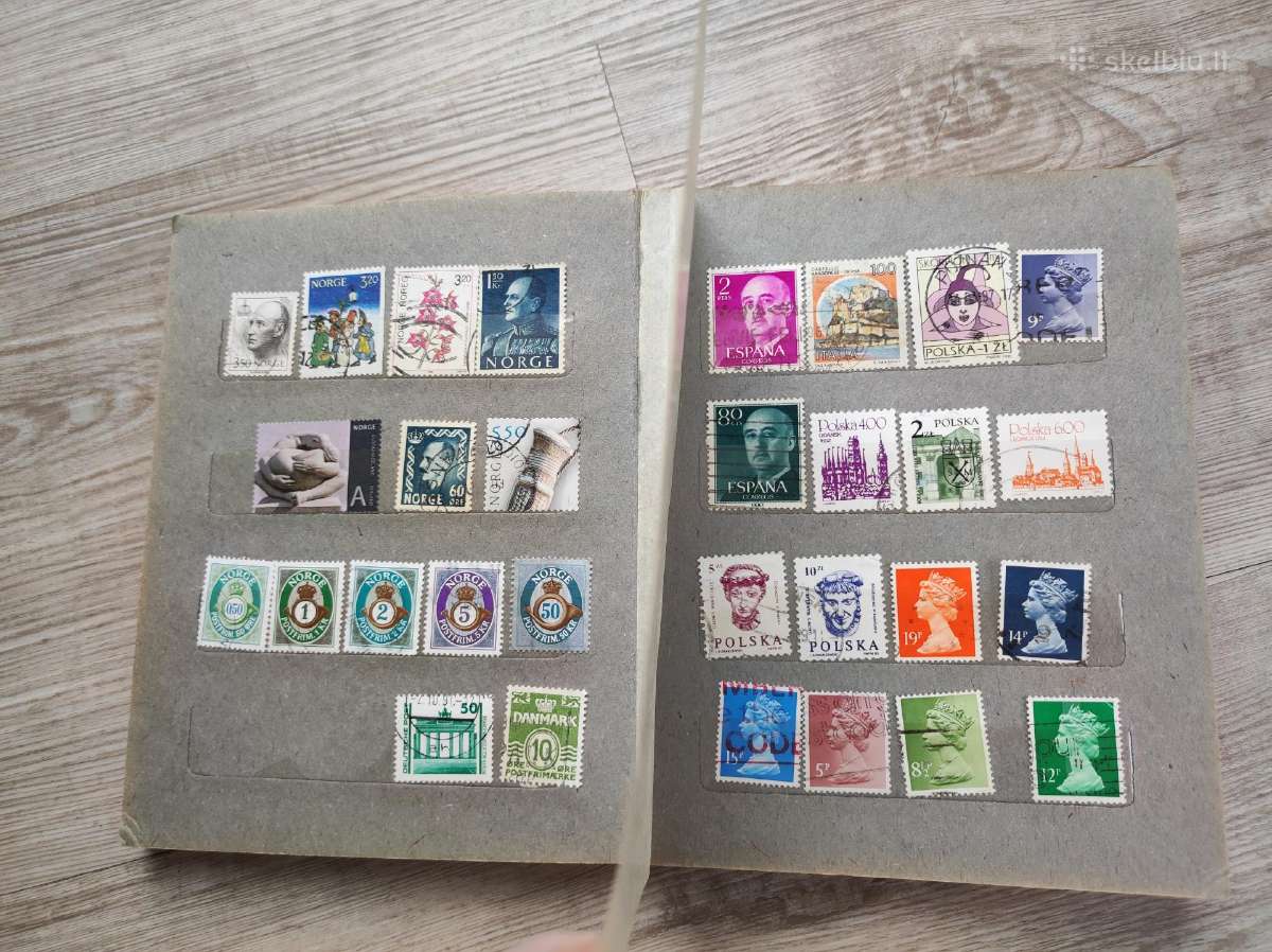 Albumas su 150 įvairių pašto ženklų - nuotraukos Nr. 6