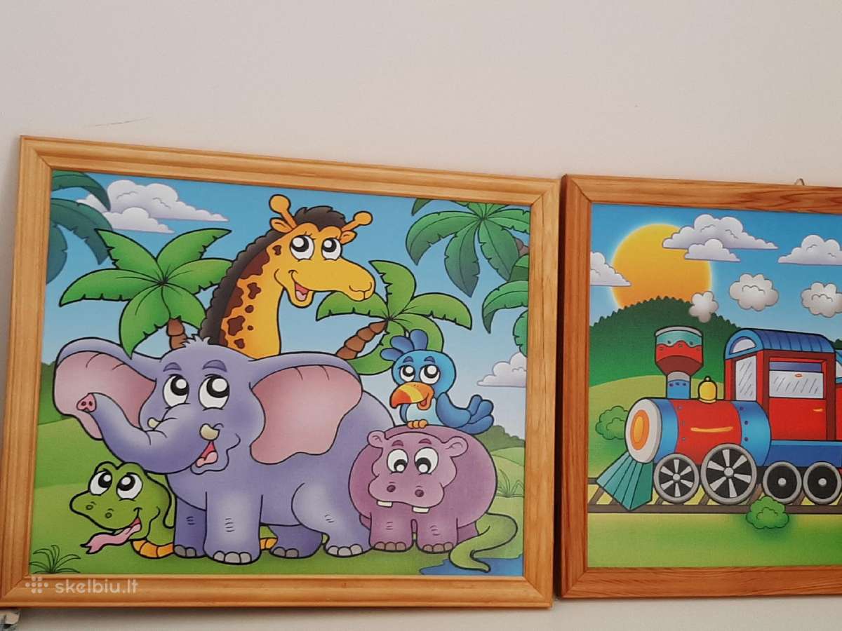 Nauji nenaudota paveikslai į vaikų kambarį 1vnt 7e - nuotraukos Nr. 3