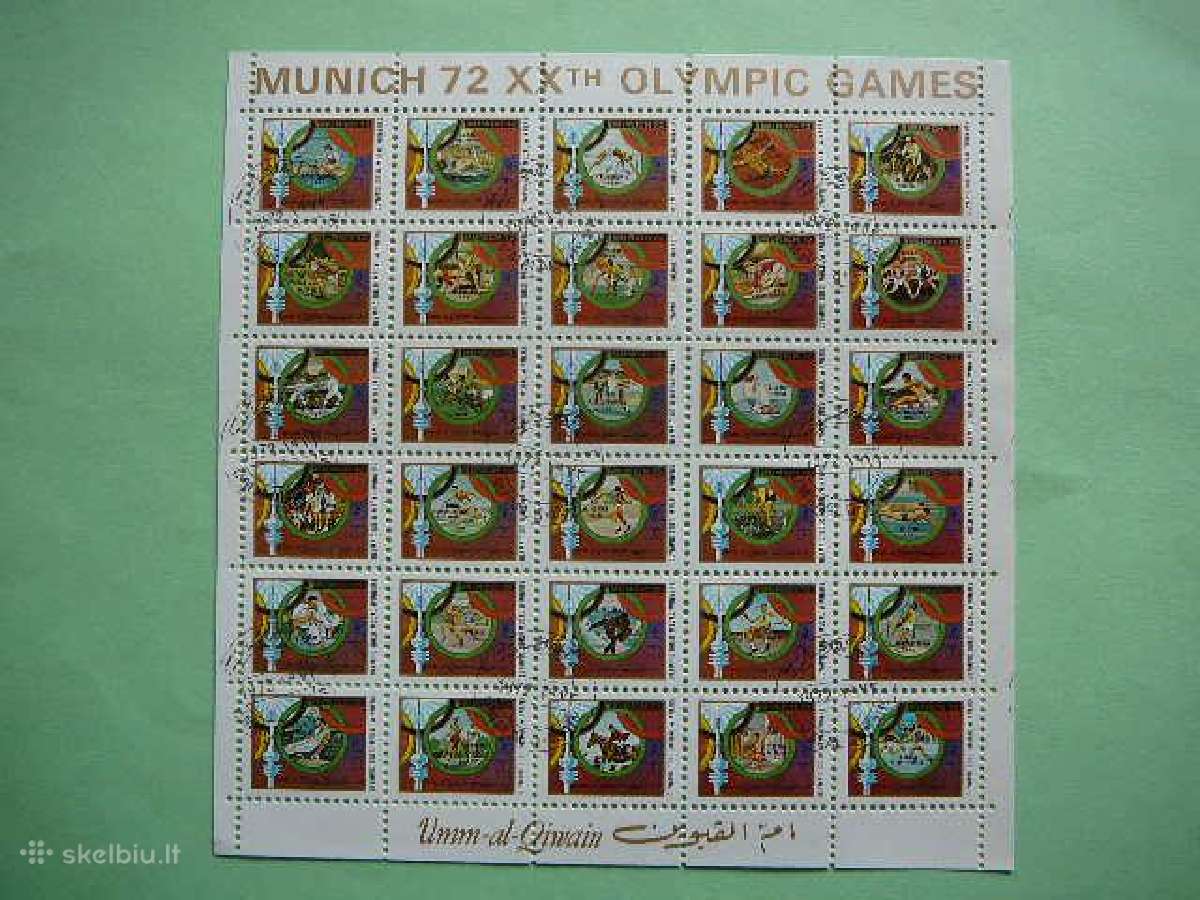 Olimpines vasaros Umm AL Qiwain 1972 antsp. umm847