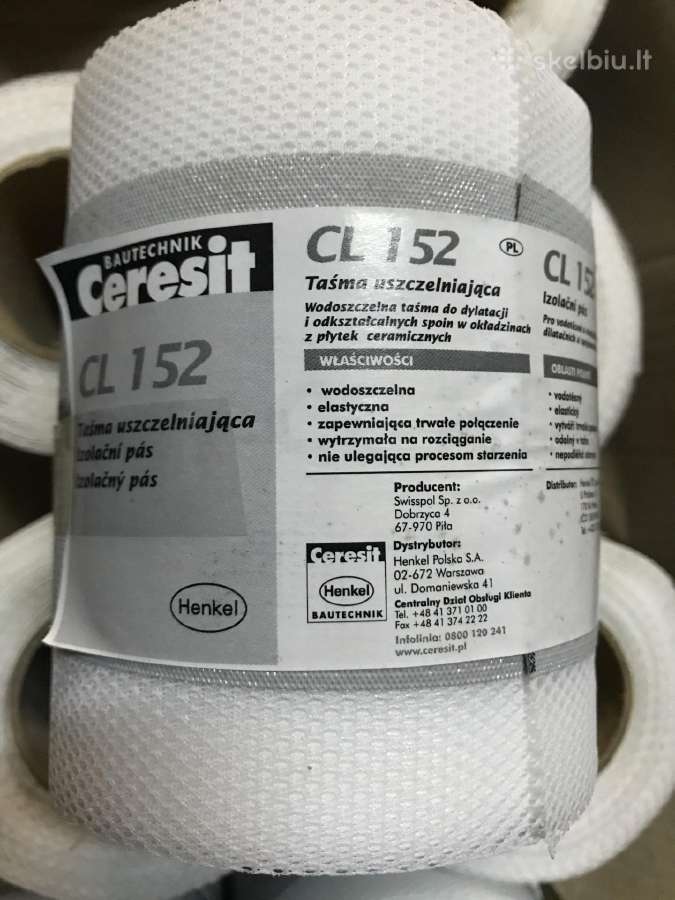 Hidroizoliacinė juosta Ceresit Cl 152, 10 m