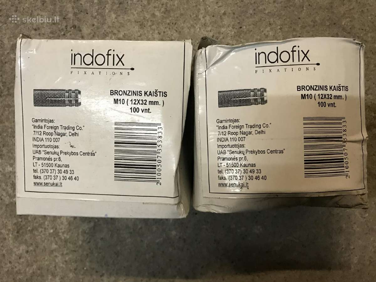 Žalvarinis inkaras M10 / D12 x 32 mm - nuotraukos Nr. 2