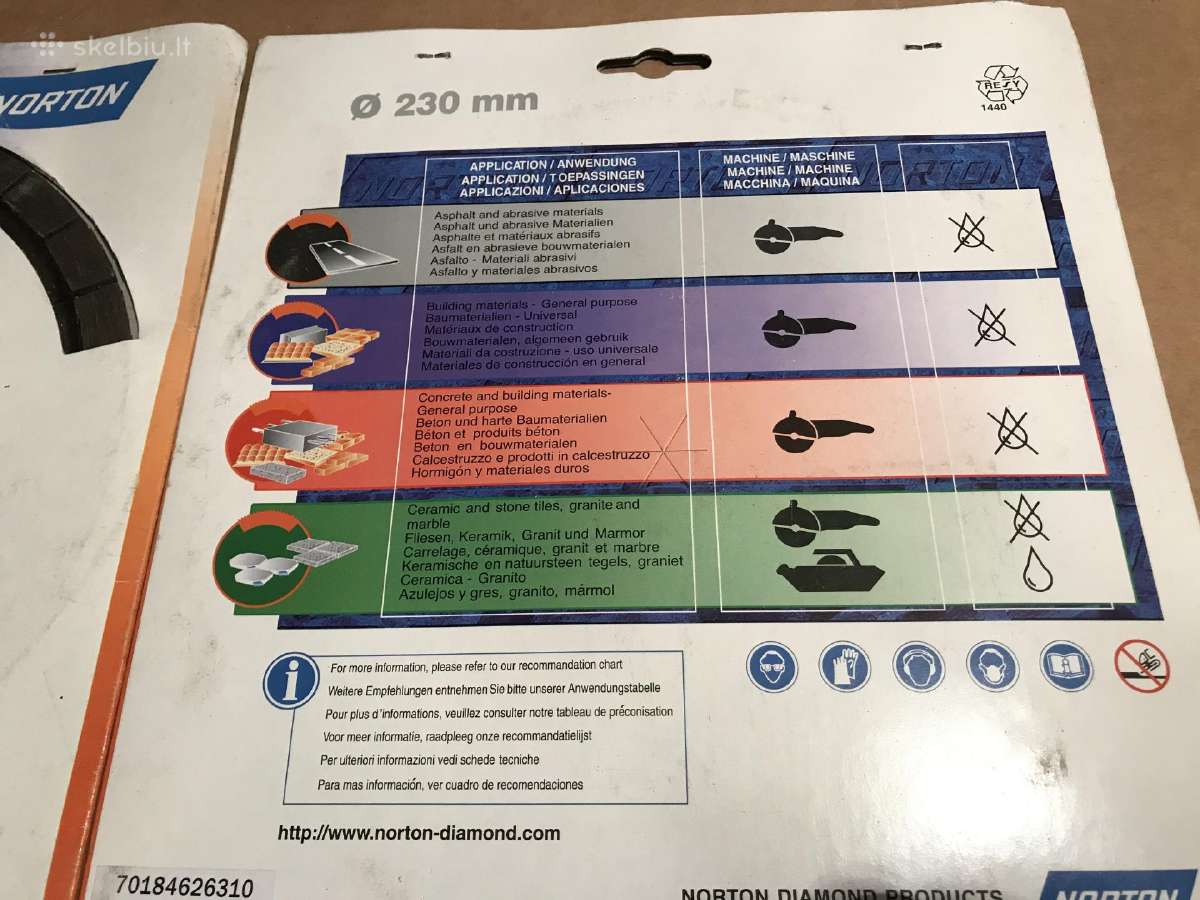 Deimantiniai betono pjovimo diskai 230 mm - nuotraukos Nr. 3