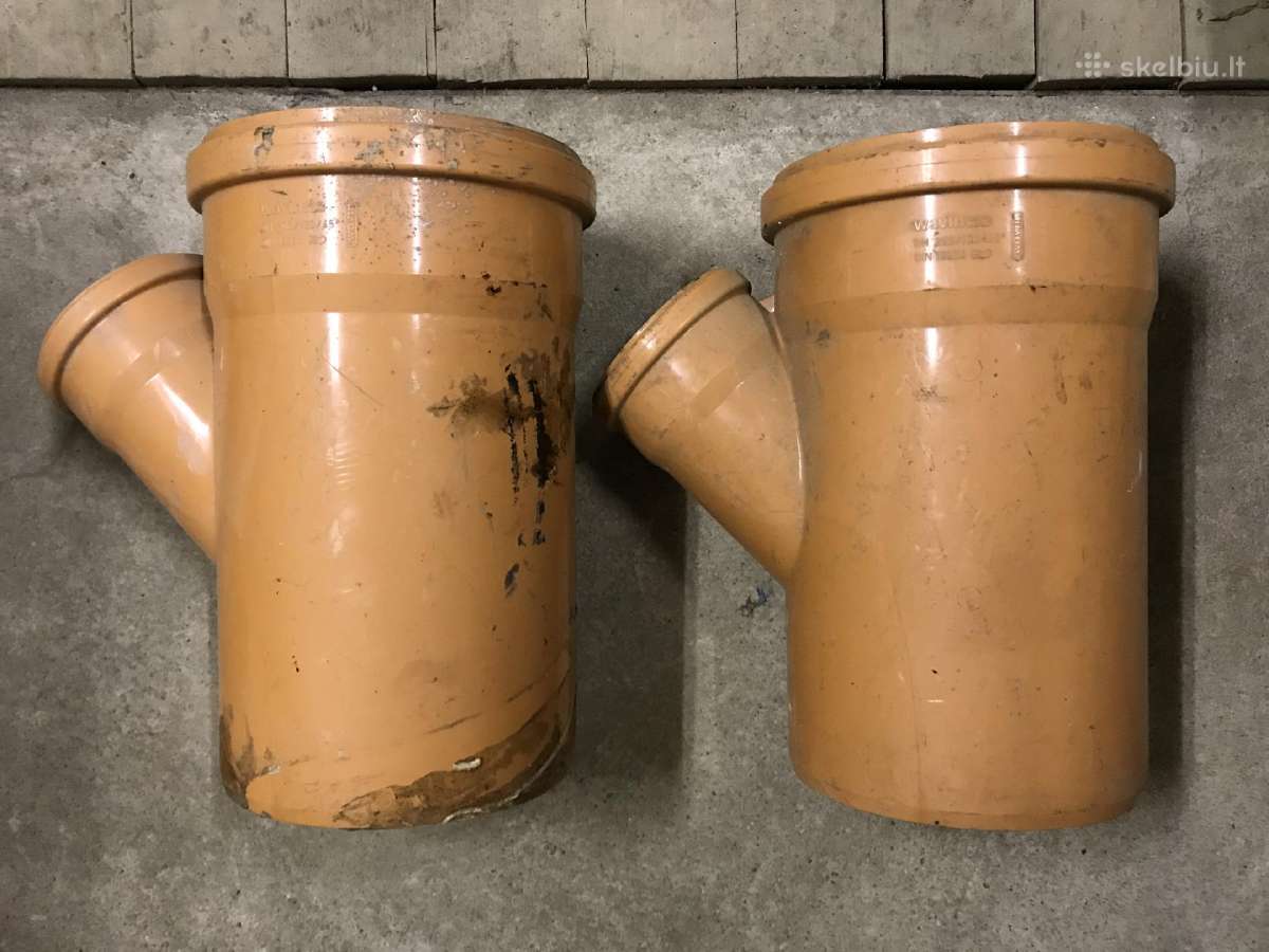 Lauko kanalizacijos trišakiai 200/110 mm