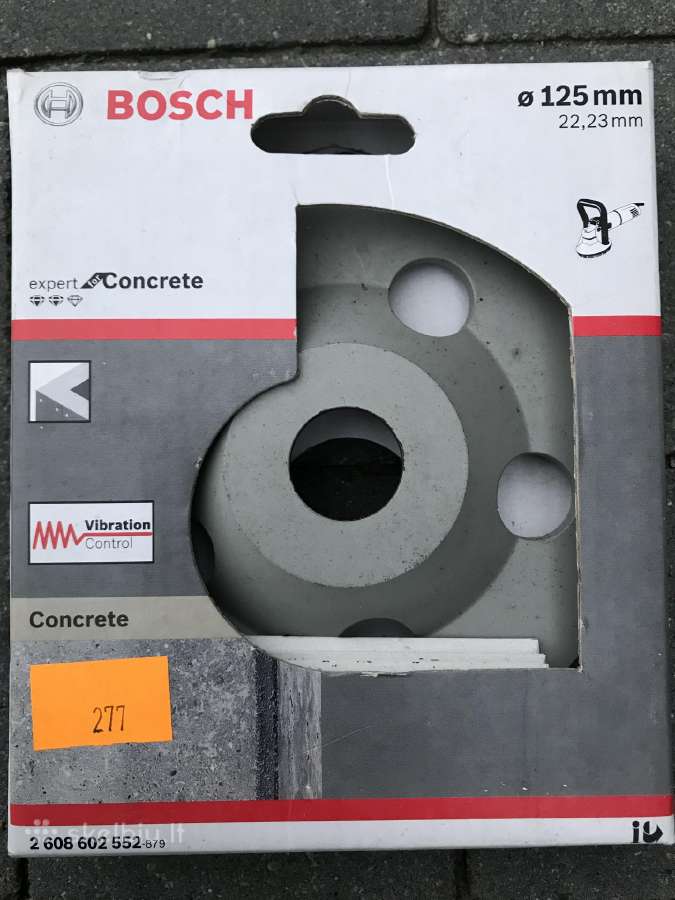 Deimant. šlifavimo diskai betonui Bosch D125 - nuotraukos Nr. 5