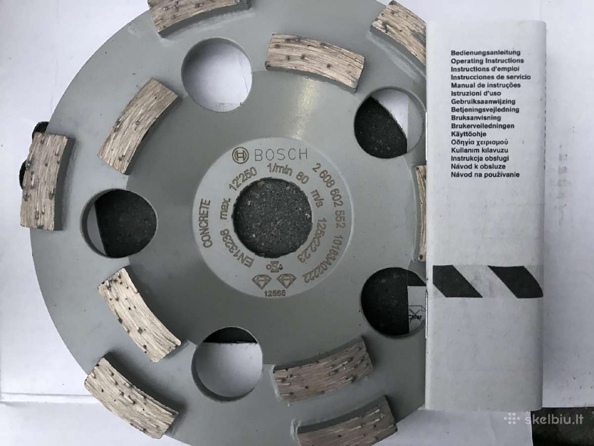 Deimant. šlifavimo diskai betonui Bosch D125 - nuotraukos Nr. 7