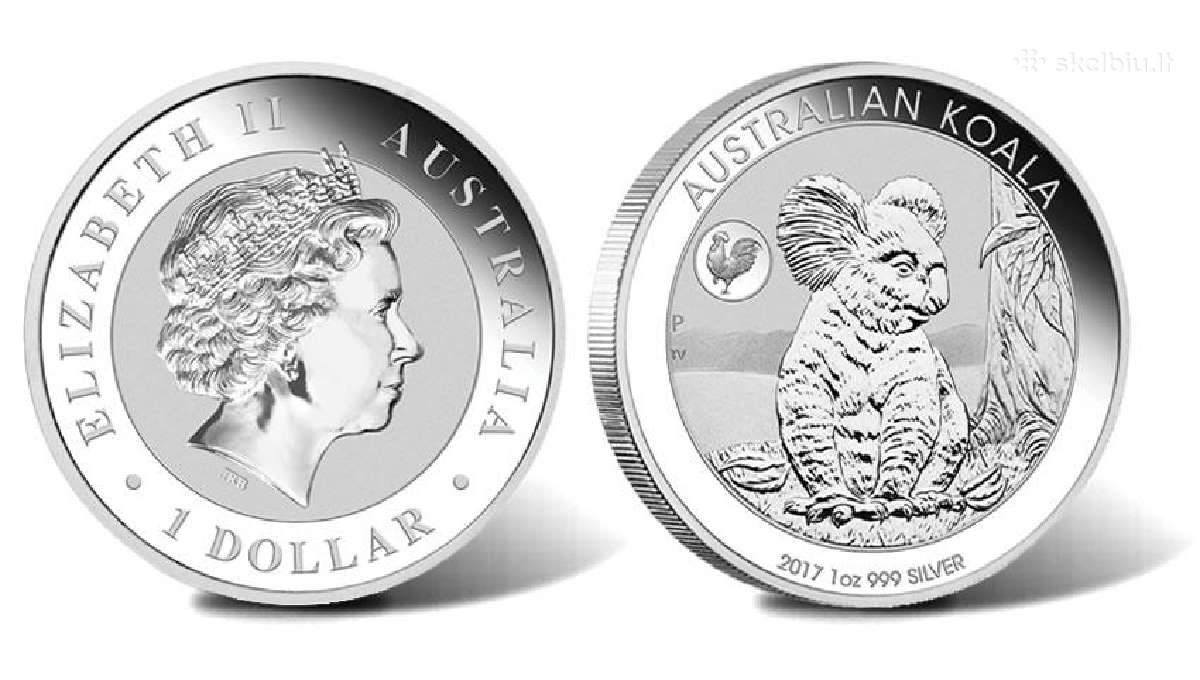 Sidabrinės investicinės monetos 1oz 999ag - nuotraukos Nr. 3
