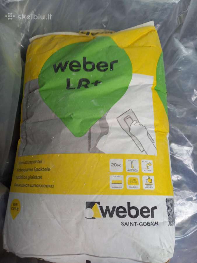 Weber Lr+ sienų glaistymui