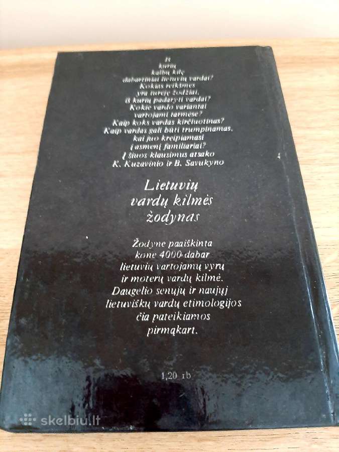 K.kuzavinis B.savukynas Lietuvių vardų kilmės žod. - nuotraukos Nr. 2