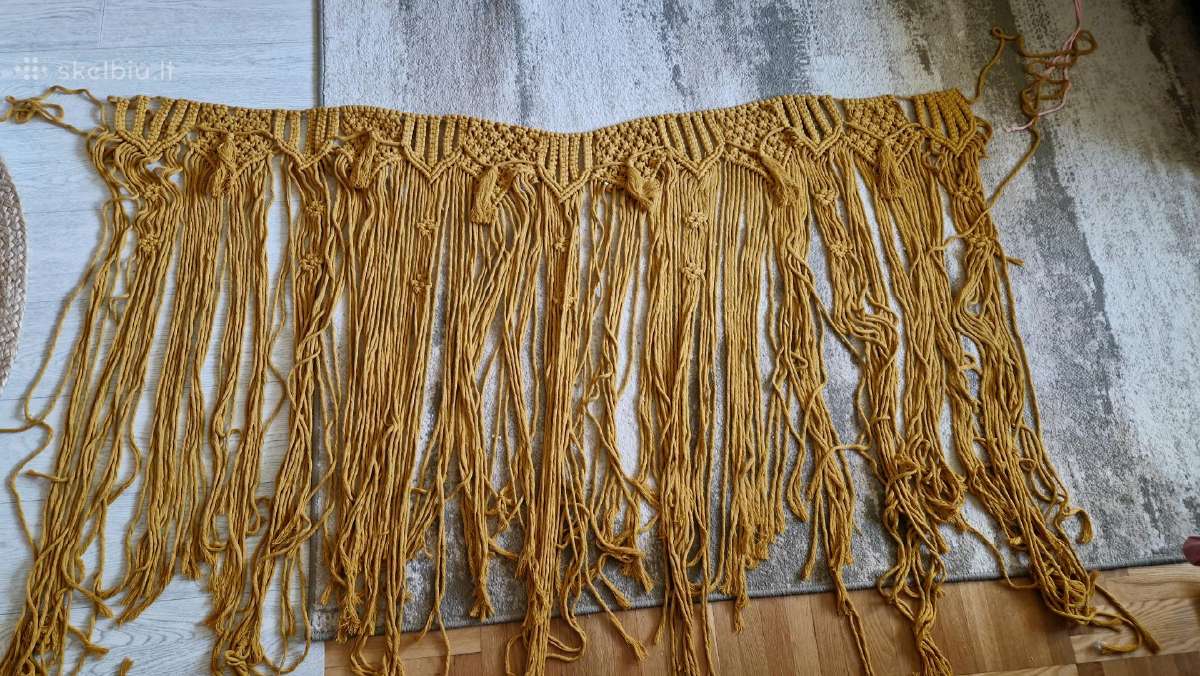 Rankų darbo macrame didelis - nuotraukos Nr. 2