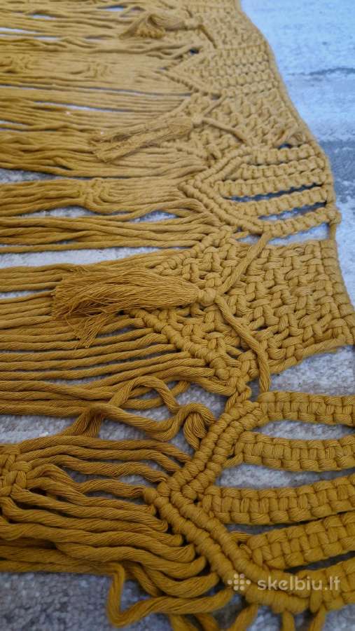 Rankų darbo macrame didelis - nuotraukos Nr. 5