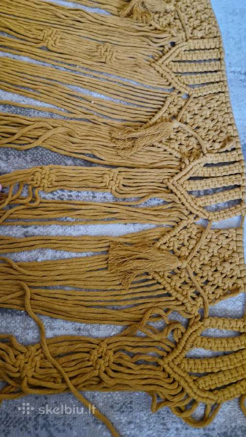 Rankų darbo macrame didelis - nuotraukos Nr. 6