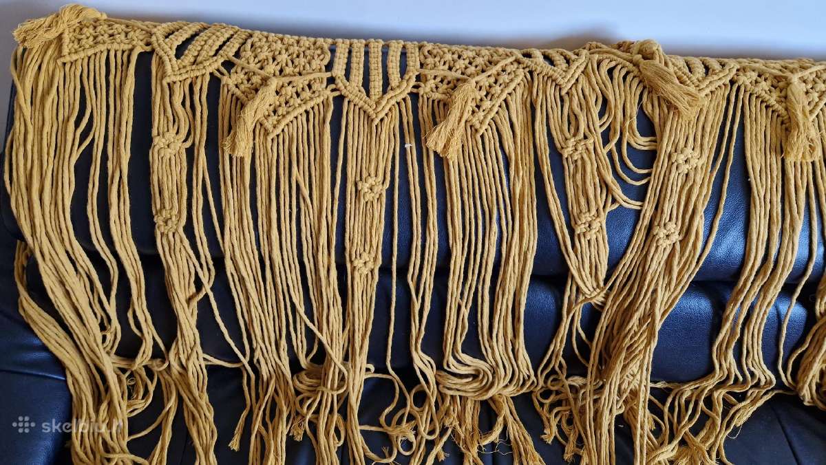 Rankų darbo macrame didelis - nuotraukos Nr. 3