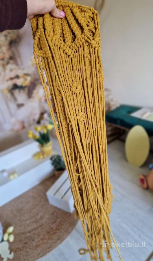 Rankų darbo macrame didelis - nuotraukos Nr. 7