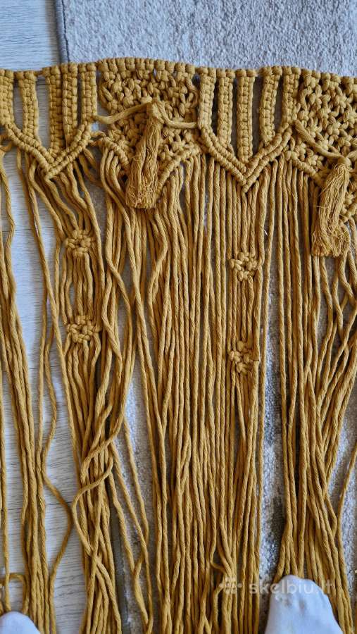 Rankų darbo macrame didelis - nuotraukos Nr. 4