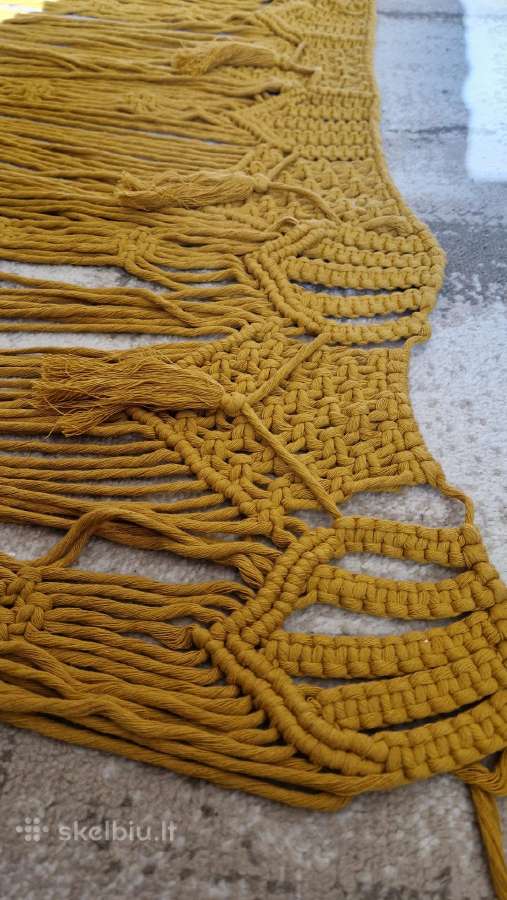 Rankų darbo macrame didelis - nuotraukos Nr. 9
