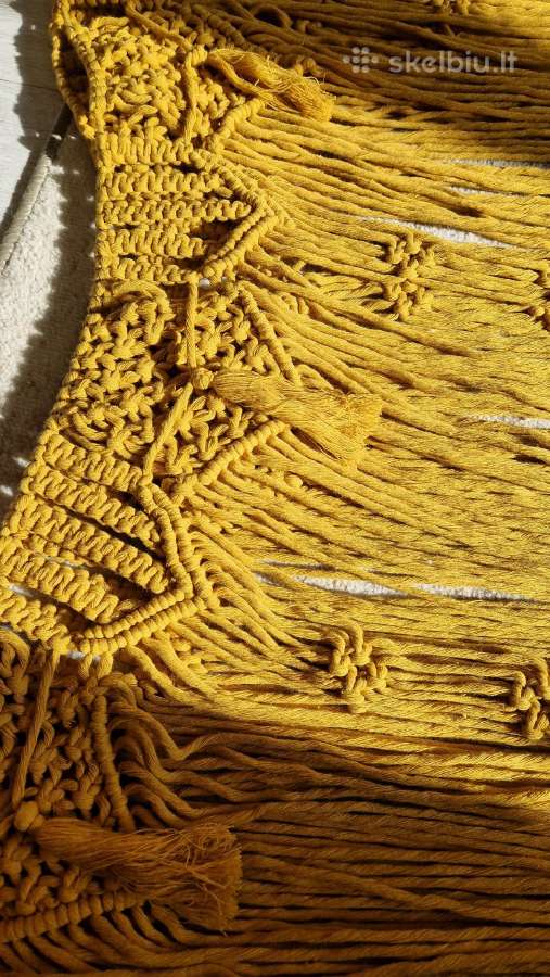 Rankų darbo macrame didelis - nuotraukos Nr. 11