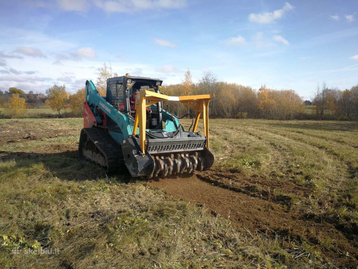 Apleistų sklypų tvarkymas, bobcat krautuvo nuoma - nuotraukos Nr. 3