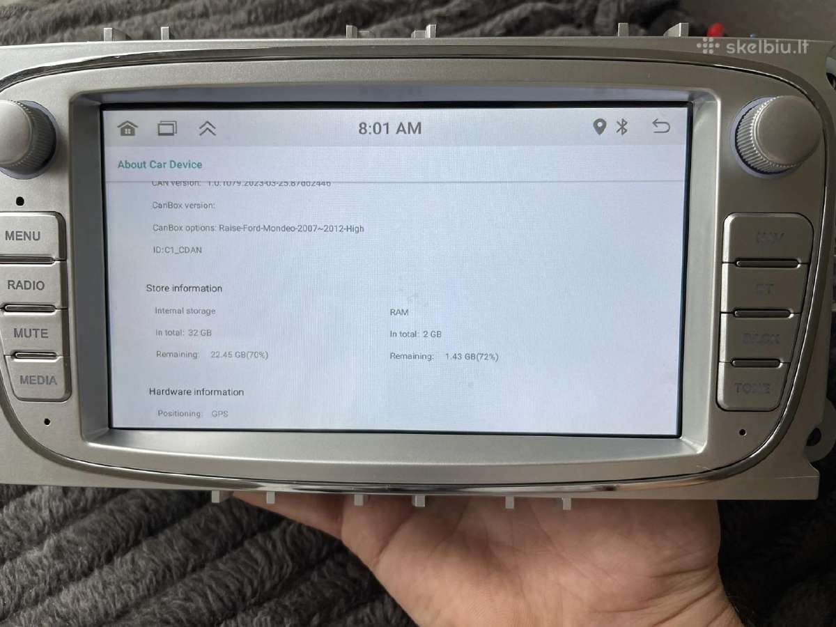 Ford Android 2gb RAM Multimedia Dvi Spalvos Liečia - nuotraukos Nr. 3