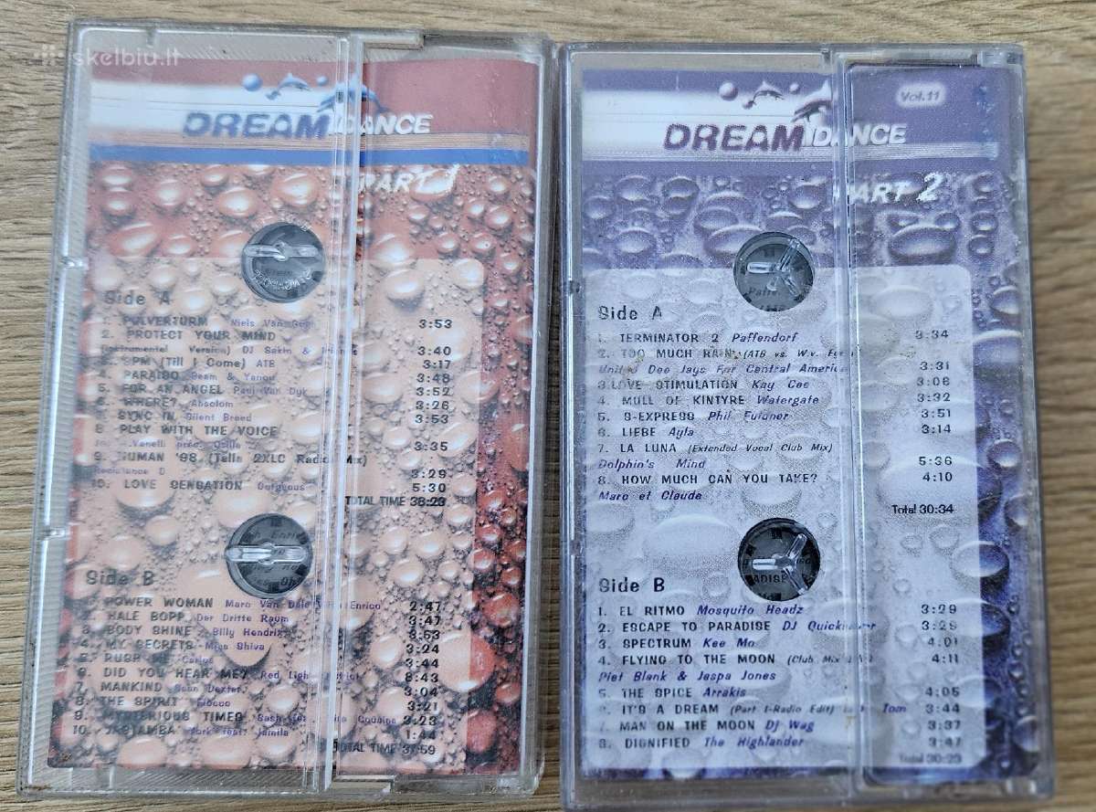 Kasetės Dream Dance Vol. 9,10,11 - nuotraukos Nr. 3
