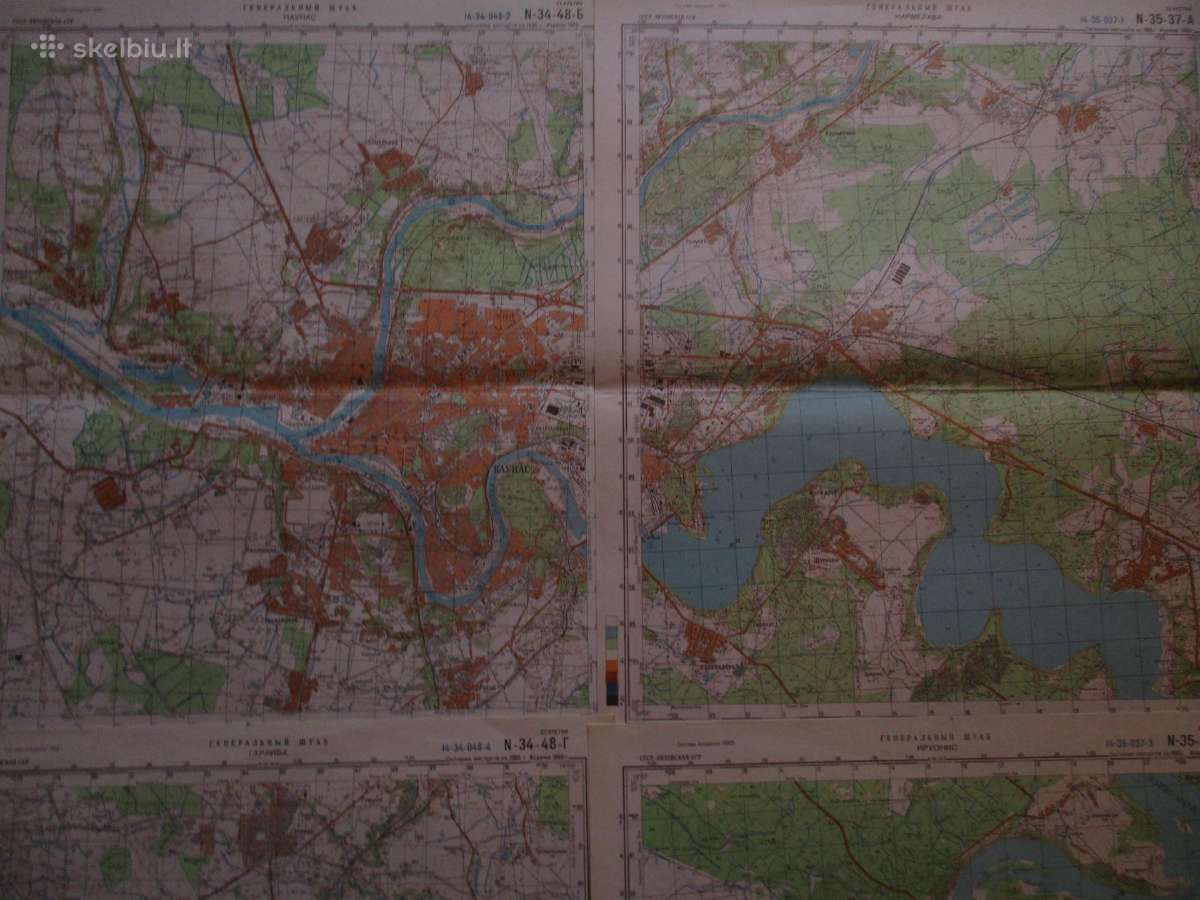 Sovietmečio topografiniai žemėlapiai - nuotraukos Nr. 3