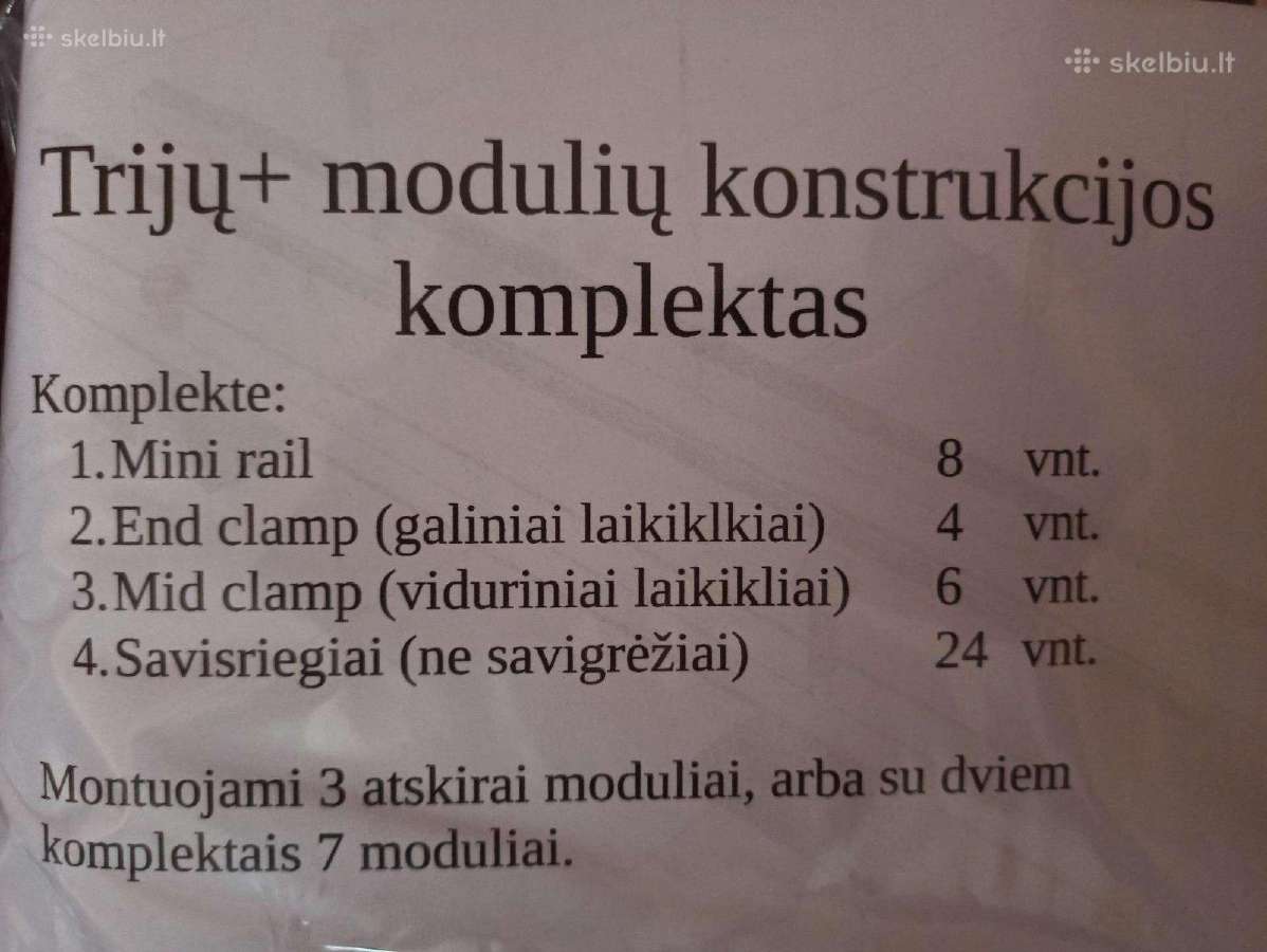 Minirail konstrukcija saulės elektrinėms - nuotraukos Nr. 4
